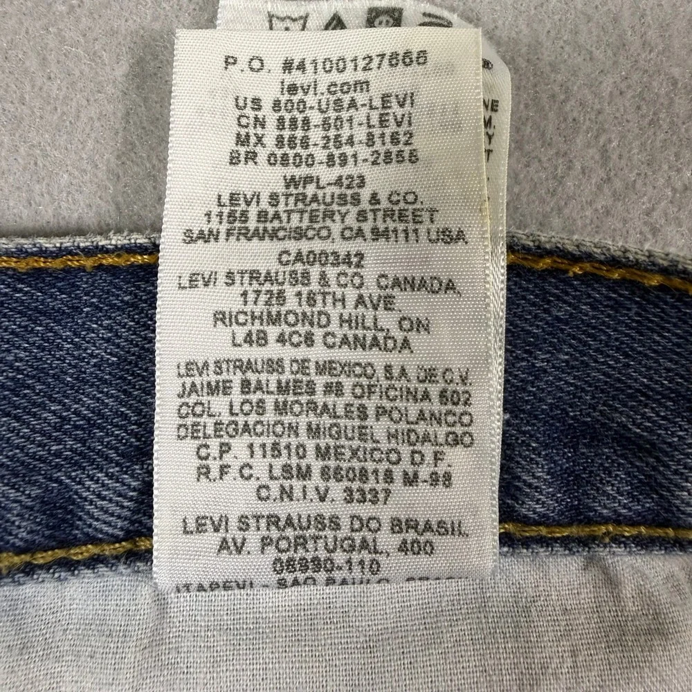 Levis 505 Straight Fit Jeans Mens 40x30 Medium Wash Blue Denim‎ 100% Cotton